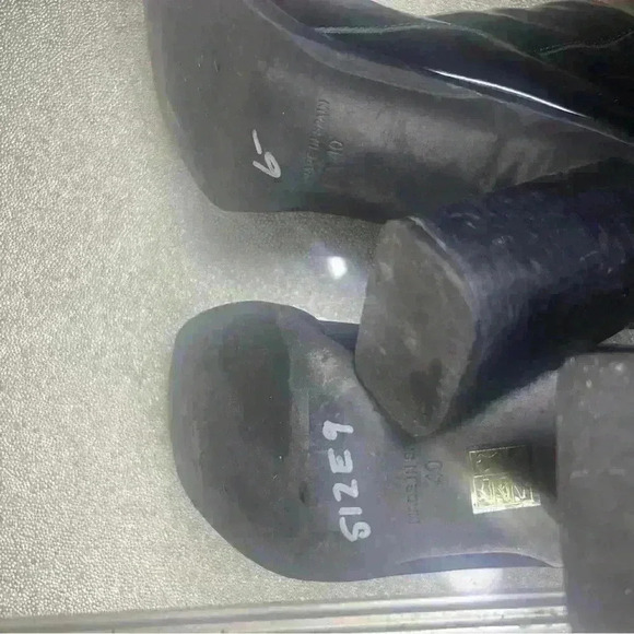 Free People Black Patent Leather Square toe Ankle Boot Retro US 9 - Picture 9 of 11